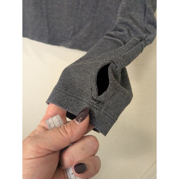 SUNDANCE Women's Size Medium Gray Mock Neck Long Sleeve Pullover Top Shirt - Picture 3 of 9